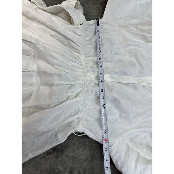 NWT Bardot The Mini Shirt Dress In Ivory LARGE - Picture 9 of 15